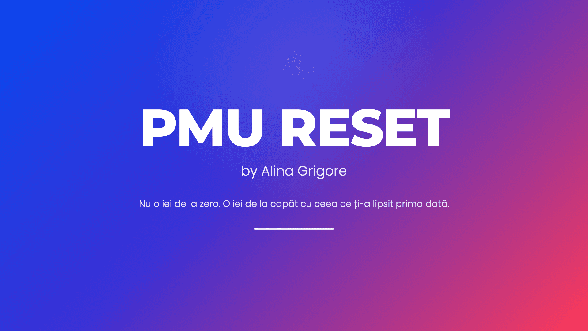 PMU RESET by Alina