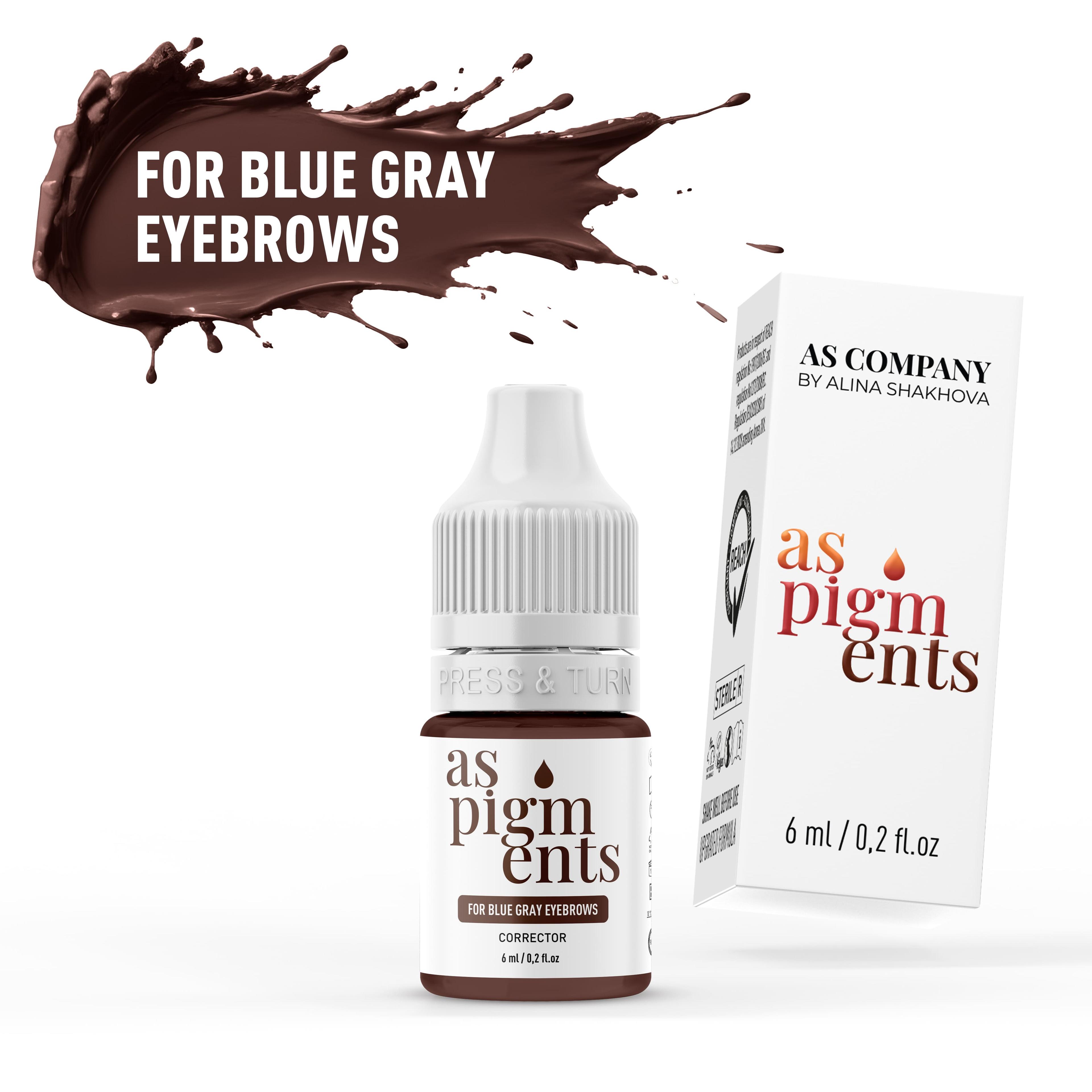 FOR BLUE GRAY EYEBROWS / CORRECTOR, 6 ml (AS PIGMENTS).